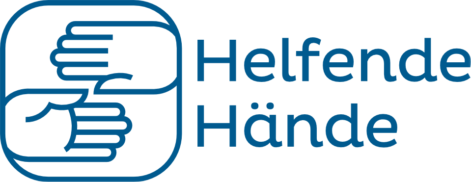 Logo: Helfende Hände, externer Link zur Website